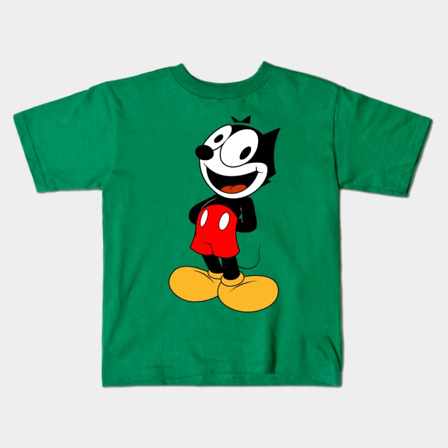 felix the mouse Kids T-Shirt by small alley co